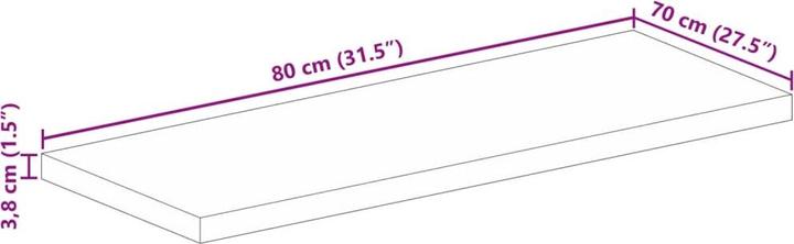 Immagine prodotto vidaXL Tischplatte (80 x 70 cm)