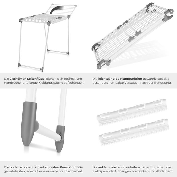 Actual product image tectake Life clothes horse (18 m)