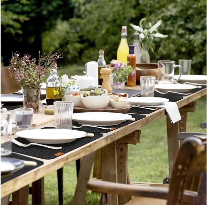 Actual product image Rose Tischset 44 x 32 cm, Anthrazit, 12er-Set (12 pcs., 44 x 32 cm)