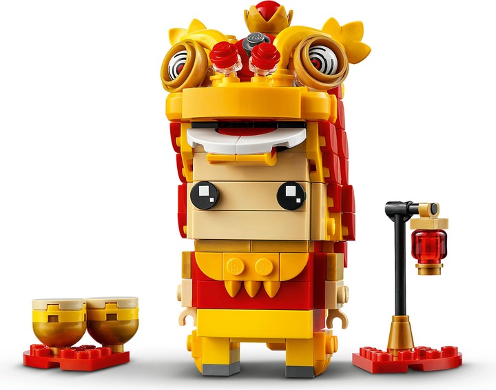 Produktbild LEGO Brickheadz Löwentänzer (40540, LEGO Brickheadz, LEGO Seltene Sets)