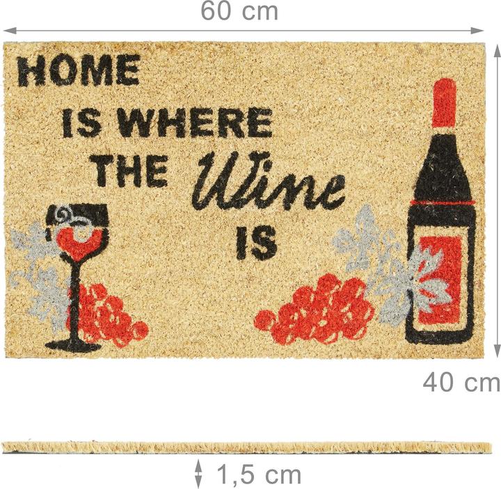 Produktbild Relaxdays Wine (60 x 40 x 1.5 cm)