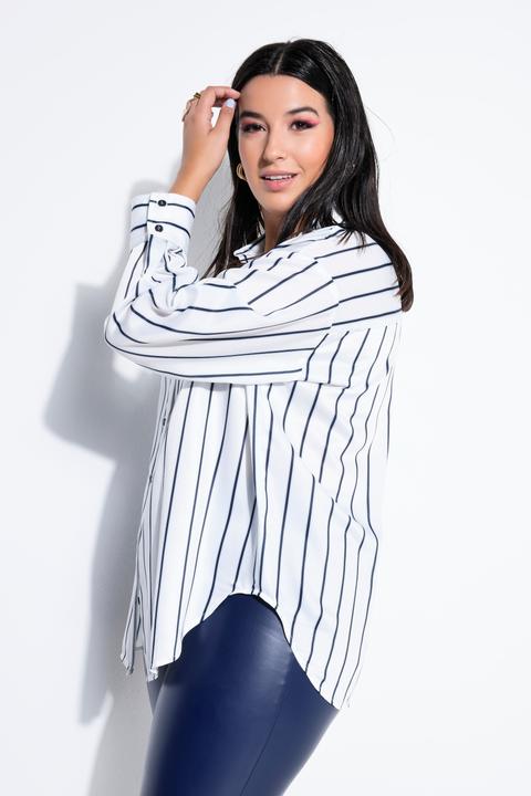 Produktbild Studio Untold Hemd, Oversize Shape, Satin, Streifen (54, 56)