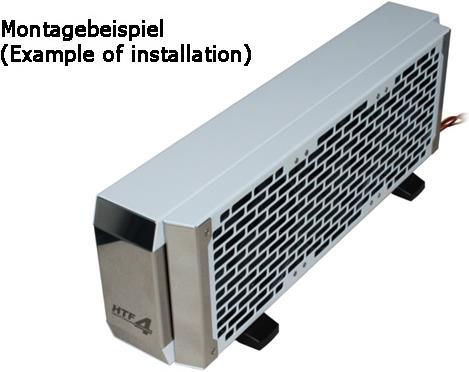 Produktbild Watercool HTF4 3x140 Fan Cover Classic white, (448 x 151 x 26mm )