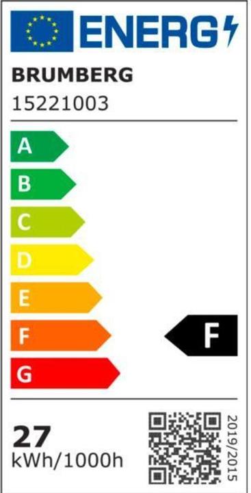 Label énergétique Brumberg Bande LED flexible (Blanc froid, 500 cm, Extérieur, Intérieur)