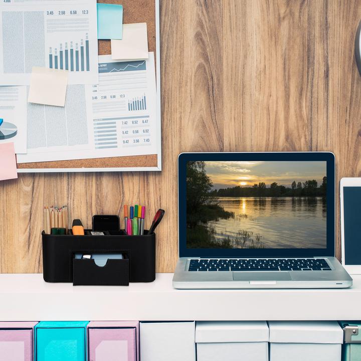 Immagine prodotto Relaxdays Organizzatore da scrivania in ecopelle