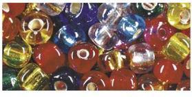 Actual product image Rayher Rocailles, 4 mm ø, with silver intake, mixed, 17
