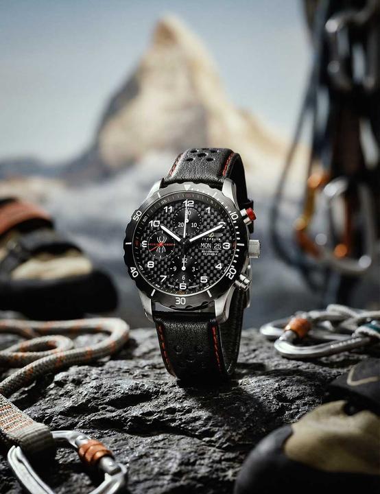 Produktbild Zeppelin 7216-2 Night Cruise Automatik Chronograph 42 mm 10ATM (Chronograph, Fliegeruhr, 42 mm)