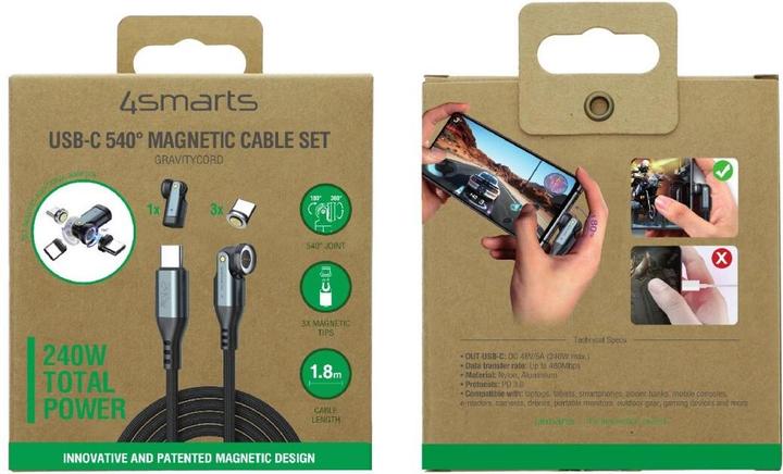 Actual product image 4smarts USB C – USB C (1.80 m, USB 2.0, 240 W)