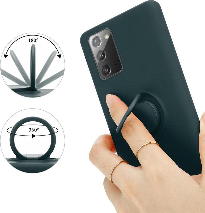 Actual product image Cadorabo TPU Liquid Ring Silicone Case Cover (Samsung Galaxy Note 20)