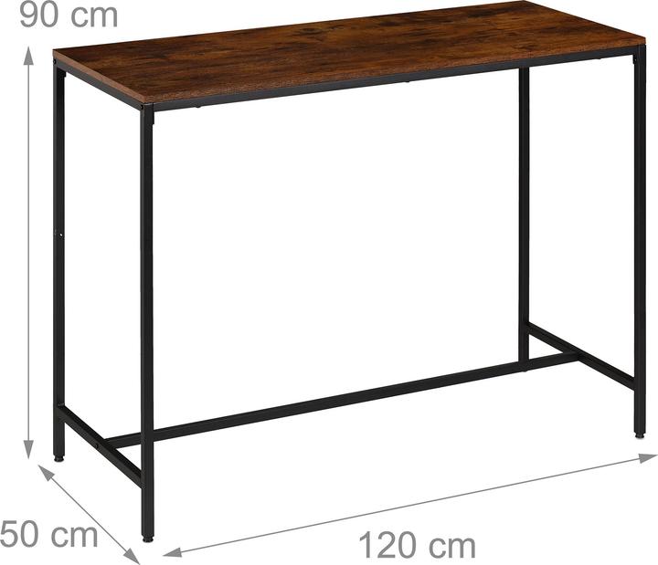 Produktbild Relaxdays 3-tlg. Bartisch-Set (120 x 50 x 90 cm)