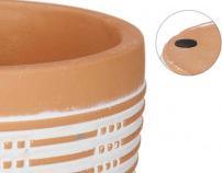 Produktbild Ibergarden Terrakotta-Topf rund gestreift 12,5x10 (12.50 cm)