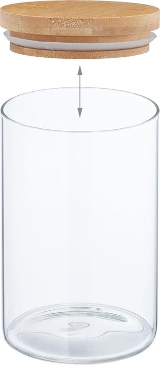 Produktbild Relaxdays 6x Vorratsglas (1 l)