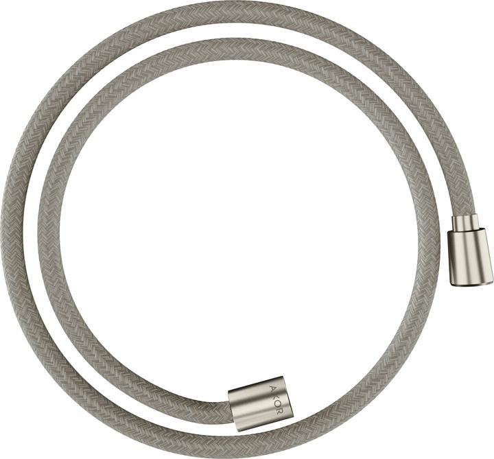 hansgrohe AXOR ShowerSolutions textile shower hose, 1250mm, conical and cylindrical nut, 28227 (125 cm)
