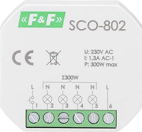 Actual product image Superelektro SCO802 Touch dimmer installation