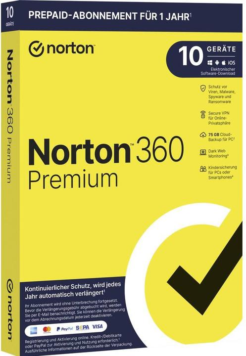 Actual product image NortonLifeLock 360 Premium (1 User, 12 months)