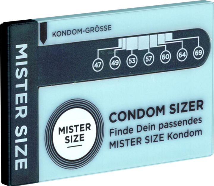 Produktbild Mister Size Condom Sizer» Bestimmen Sie jetzt Ihre Kondomgrösse (1 Stk.)