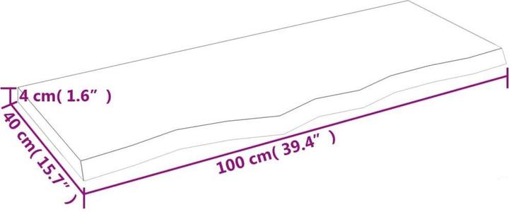 Produktbild vidaXL Lian (100 x 40 x 4 cm)