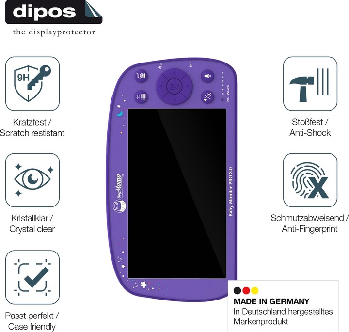 Produktbild Dipos Anti-Shock Displayschutz 9H