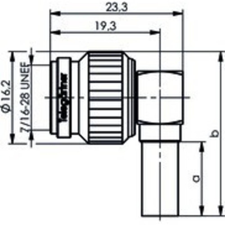 Produktbild Telegärtner J01012A0004 J01012A0004 TNC-Steckverbinder Stecker, gewinkelt 75 Ω 1 (75 dB, Antennenkabel)