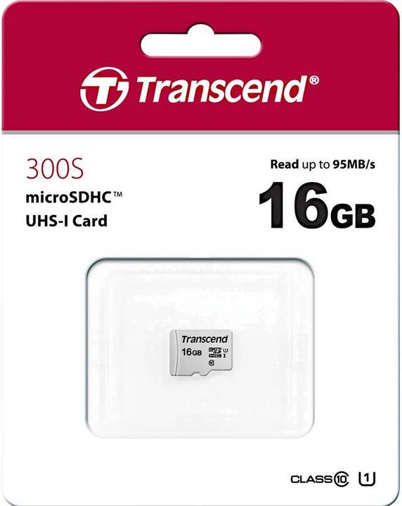 Immagine prodotto Transcend USD300S (16 GB, microSDHC, U1, UHS-I)