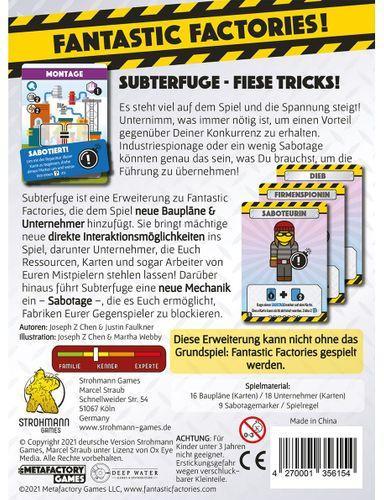Image du produit Strohmann Games STR21003 - Subterfuge : Fantastic Factories, à partir de 12 ans (extension, édition FR) (Allemand)