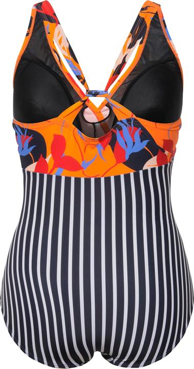 Immagine prodotto Ulla Popken Costume da bagno con foglie, coppe morbide ed effetto scollo a prendisole (60)