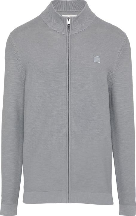 Produktbild s.Oliver Strickjacke Strukturierte Strickjacke mit Logo-Patch (L)