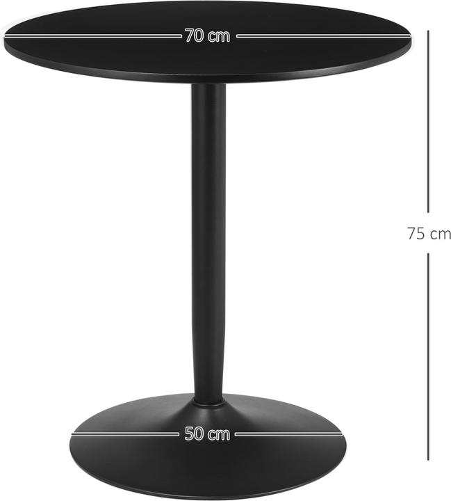 Produktbild Homcom Esstisch (Ø 70 x 75 cm)