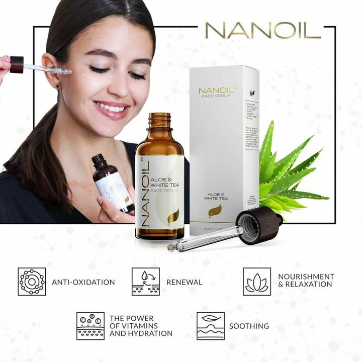 Produktbild Nanoil Gesichtsserum mit Aloe Vera und weissem Tee (50 ml)