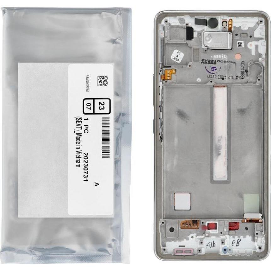 Samsung LCD display! ServicePack LCD Display A53 5G A536B GH82-28024B White (Display), Mobilgerät Er