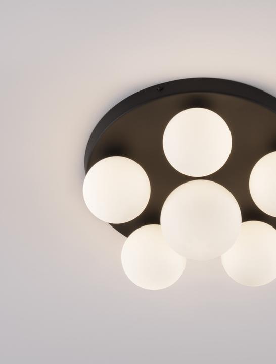 Actual product image Nova Luce EDEM ceiling light G9 6-fold black 17x35cm dimmable 9080129 (G9)