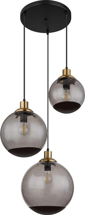 Actual product image Globo Pendant lamp Potter black matt 3xE27 (E27)