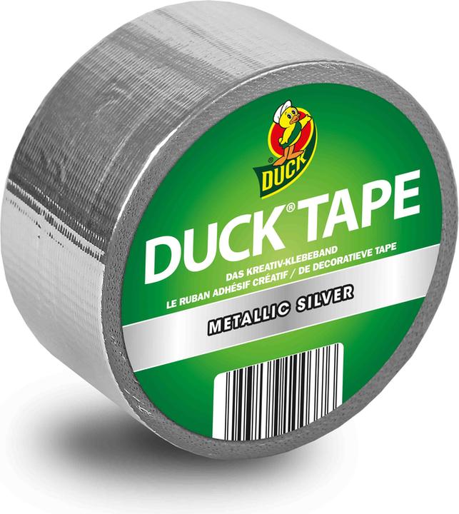 Produktbild Duck Tape Klebeband Uni Metallic Silver 48 mm, Rolle 9.1 m