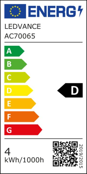 Label énergétique Osram LED Leuchtmittel LED Retrofit CLASSIC B 3.4W 865 Frosted E14 Kaltweiss 4099854467127 (E14, 470 lm, 1x)