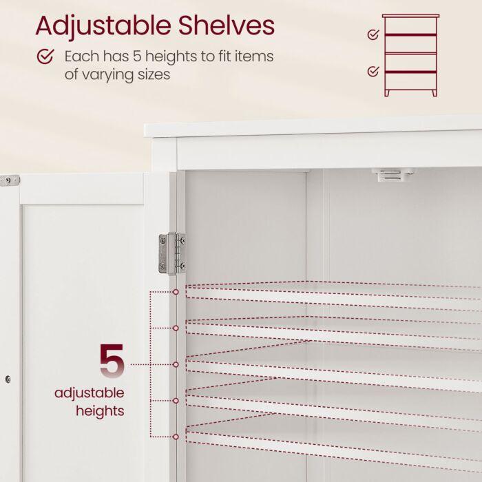 Image du produit Vasagle Vitrine style maison de campagne (60 x 30 x 110 cm)