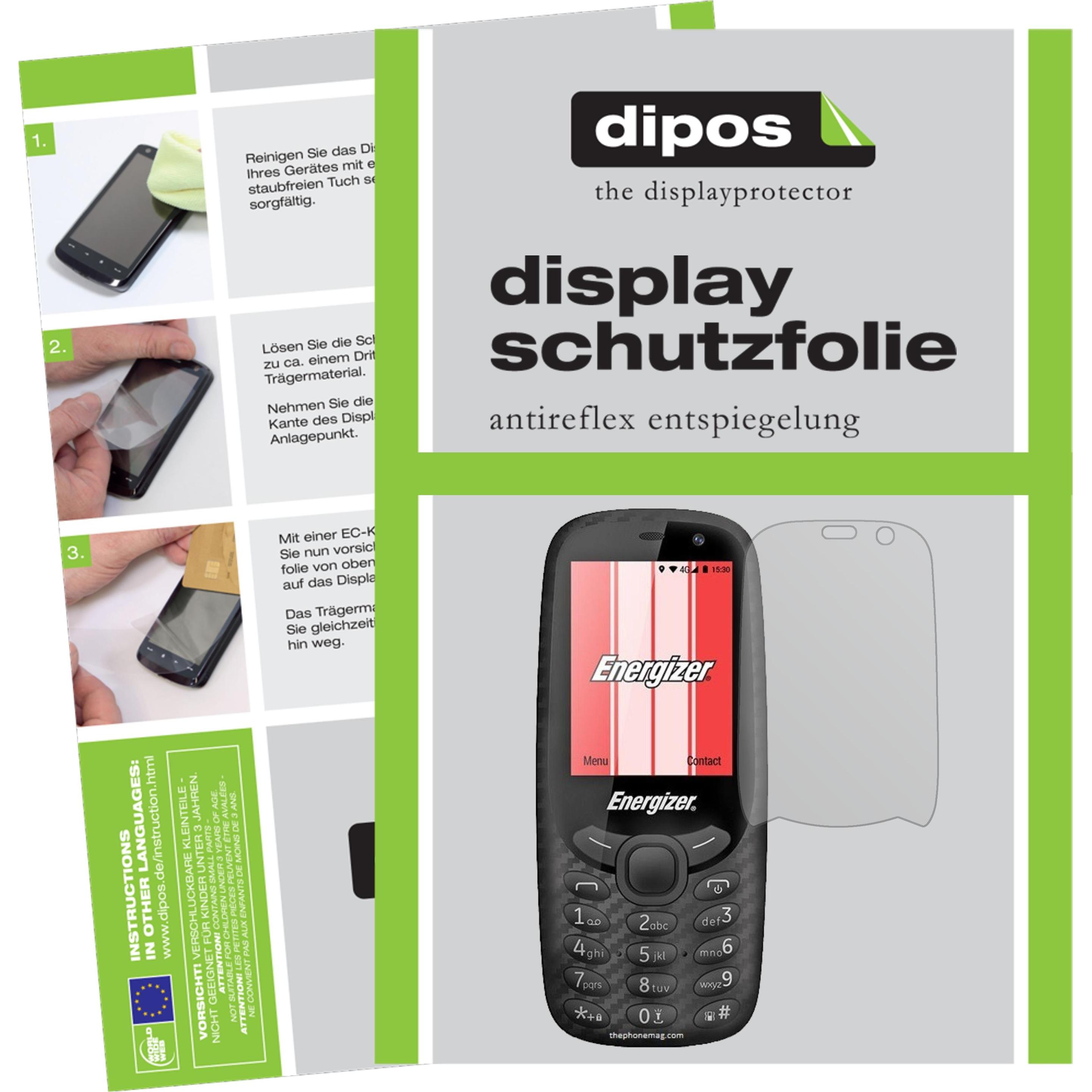 Dipos Displayschutzfolie Antireflex (2 Stück, Energizer E241S), Smartphone Schutzfolie, Transparent