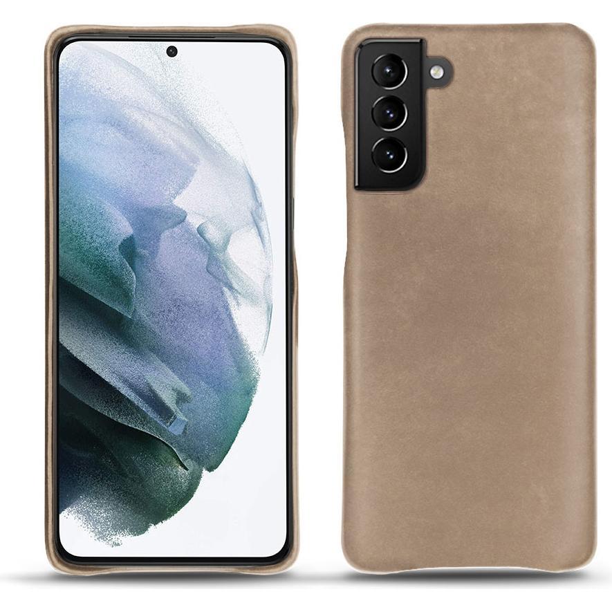 Noreve Lederschutzhülle (Samsung Galaxy S21+), Smartphone Hülle, Beige