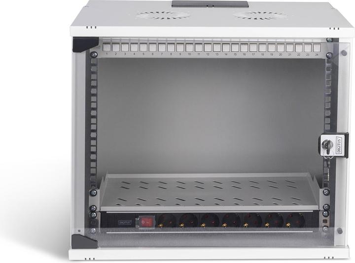 Image du produit Digitus Kit réseau 19", coffret mural 9U et accessoires, gr SOHO PRO version (9 HE, Rack 19 pouces)