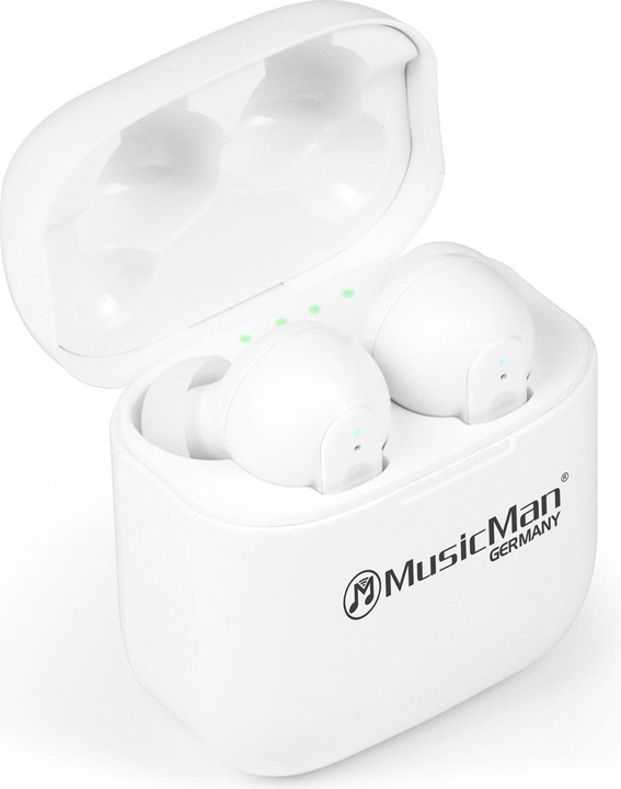 Produktbild Technaxx 2er-Set In-Ear-KopfhÃ¶rer, weiss, kabellos, ANC, Mikrofon, Multifunktionstasten, Bluetooth (ANC, 5 h, Kabellos)