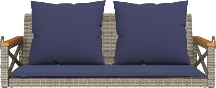 Actual product image vidaXL Hanging bench with cushion Hanging swing Swing bench Garden swing Grey