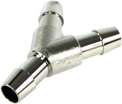 Aquatuning Connecteur de tuyau 10mm (3/8' Y) laiton nickelé