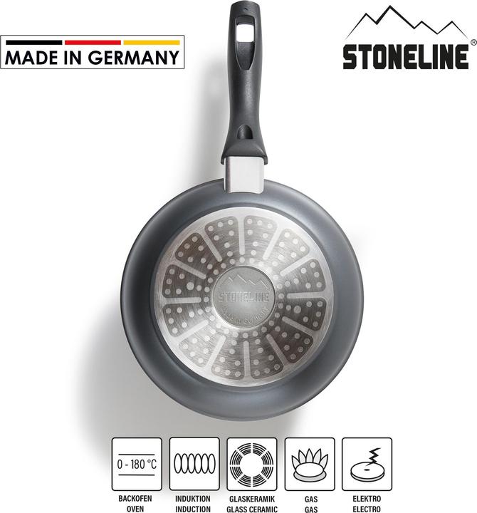 Produktbild Stoneline 19045 Frying pan Made in Germany, 20 cm, Height: 4,3 cm (Bratpfanne, Aluminium, 20 x 4.30 cm)