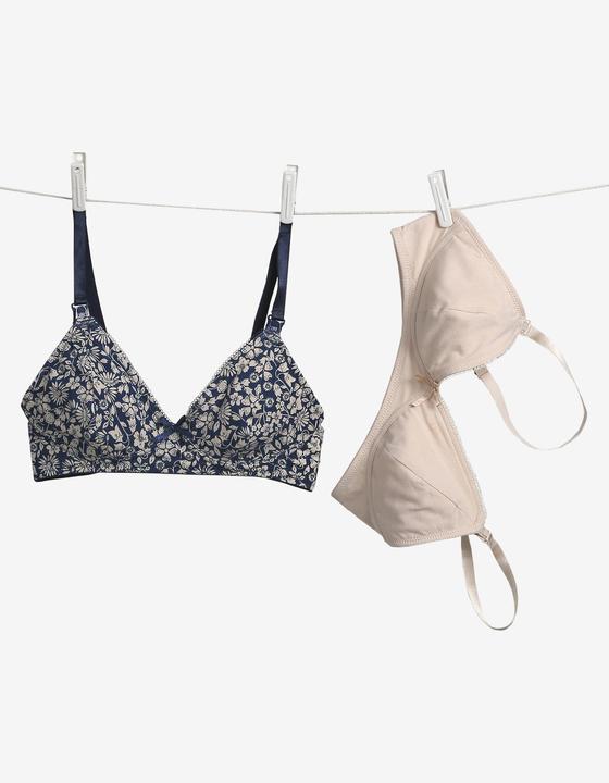Produktbild Vertbaudet Bio-Kollektion: 2er-Pack Still-BHs ohne Formbügel (85 B)