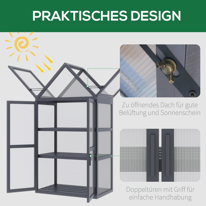 Actual product image Outsunny Greenhouse with skylight