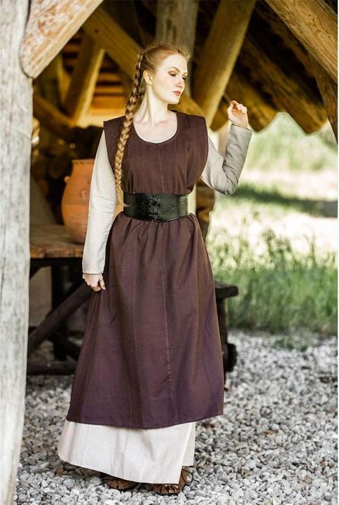 Image du produit Carbone Sur-robe médiévale Gerda, marron foncé (XL)