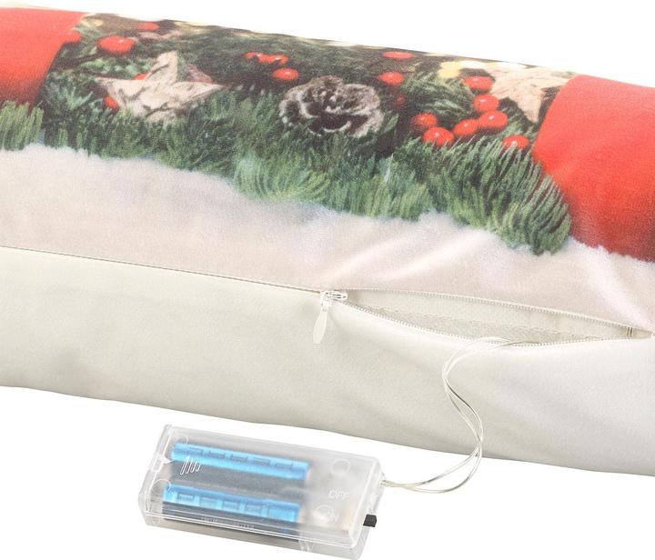 Actual product image Infactory Draught stopper decorative pillow with candle motif (90 x 20 x 12 cm)