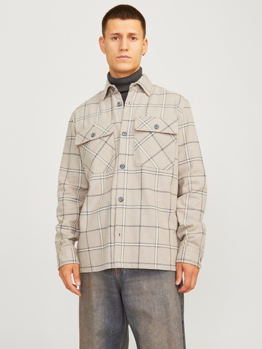 Image du produit Jack & Jones Jprraymond Melange Check Ls Overshirt Sn (L)