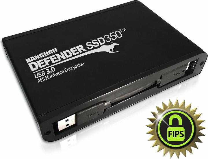 Actual product image Kanguru 2TB Defender 350 SSD - Encrypted USB3.0 Solid State Drive FIPS (2 TB)