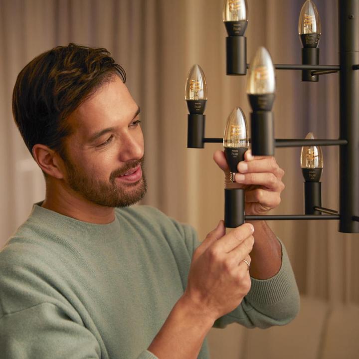 Actual product image Philips Hue Filament White Ambiance (E14, 350 lm, 2 x)