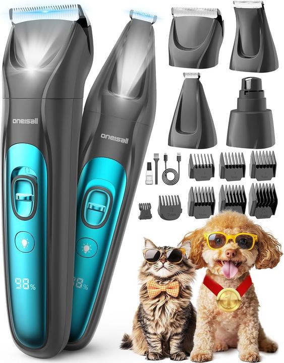 Oneisall Schermaschine mit LED-Licht für Haustiere (Bird, Cat, Dog)